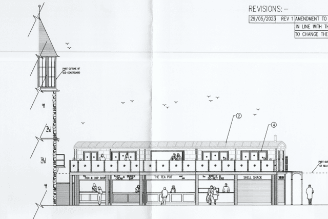 Proposed elevations, The Teapot, Scarborough.