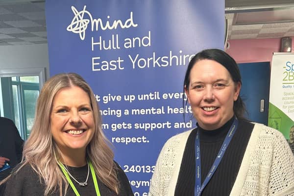 Michelle Shanley, Clinical Director at Space2BHeard CIC (left) 
Sam Bell, Director of Operations at Hull and East Yorkshire Mind (right).