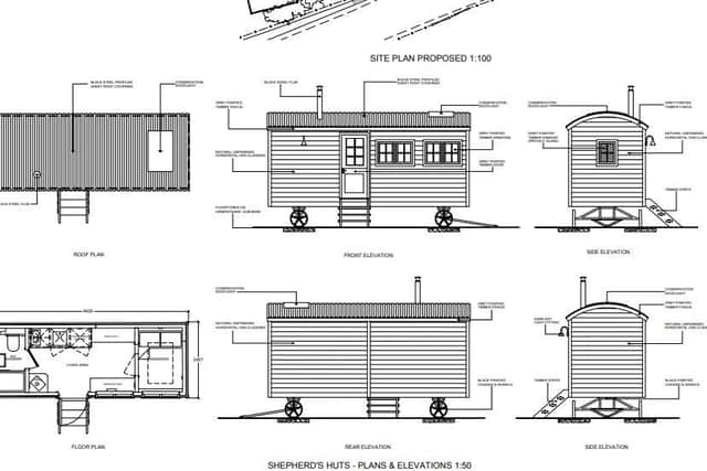 Proposed shepherd's hut elevations, land to the rear Of Rose Cottage, The Valley, Sandsend.