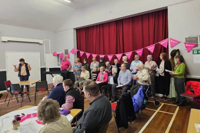 Singing is just one of the many activities enjoyed by participants
