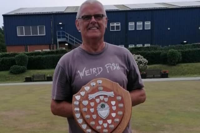 Chris Dobson defeated Harry Old in the Hunmanby Open Singles merit