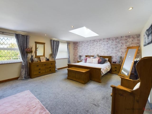 A bright and spacious double bedroom.