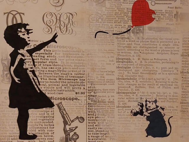 Inspiration taken from Banksy by Diane Todd