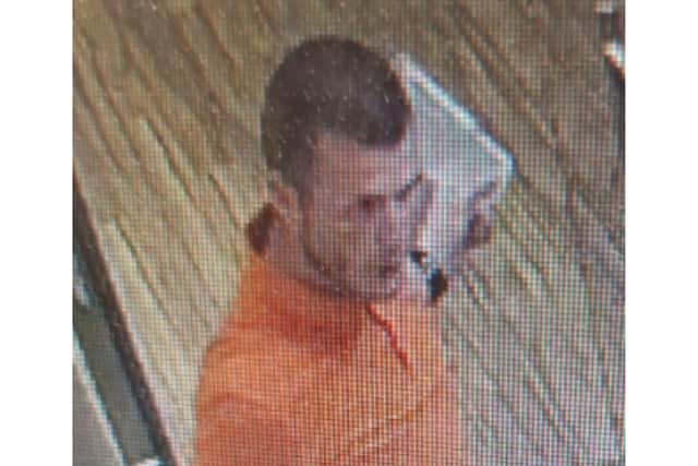 Officers are asking for help to identify the man in the image