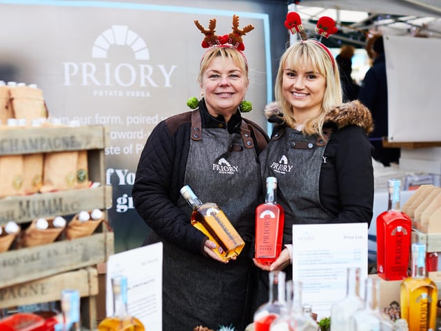 Alcoholic refreshments at the Christmas market.
picture: David Lindsay