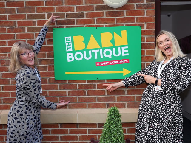 Organisers Rachel Philliskirk and Jenny Rowan celebrate the opening