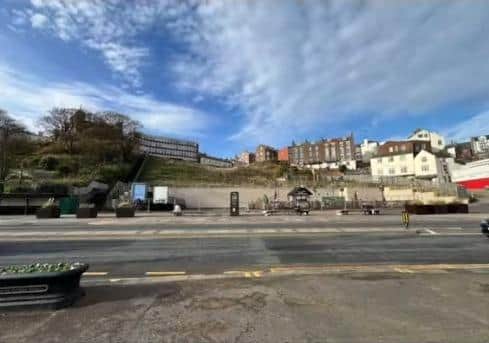 Site of the ferris wheel in Scarborough.