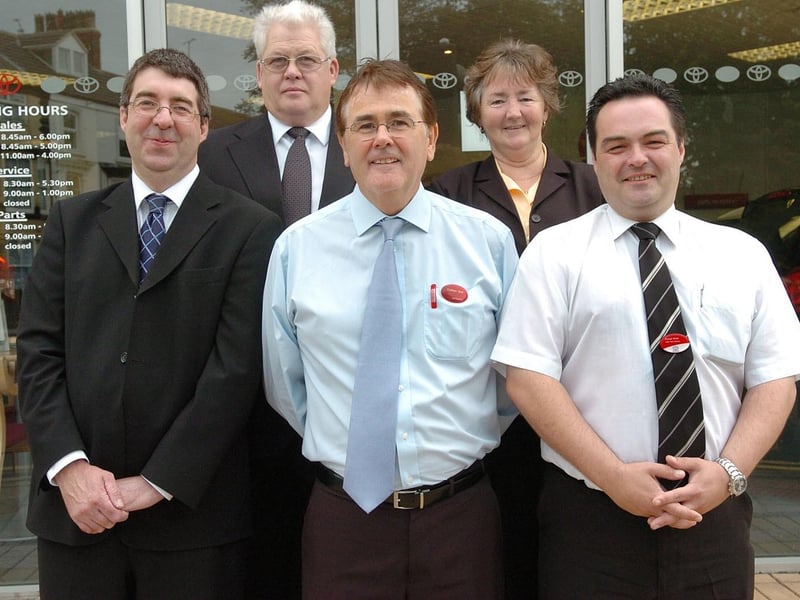 Staff are pictured at the Toyota showroom on Springfield Avenue in 2006. (PA0636-1a)