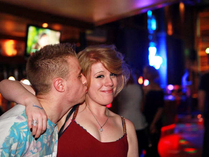 Sean and Louise having a great night out in Blue Lounge