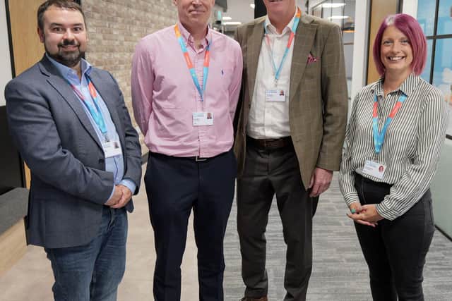 (left to right) Stewart Hogg, Stephen Willis, Nick Edwards, and Claire Woodward.