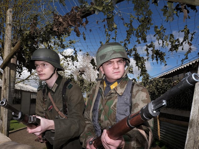 On guard at Eden Camp