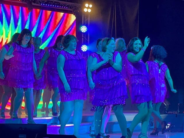 The ladies are introduced to the audience