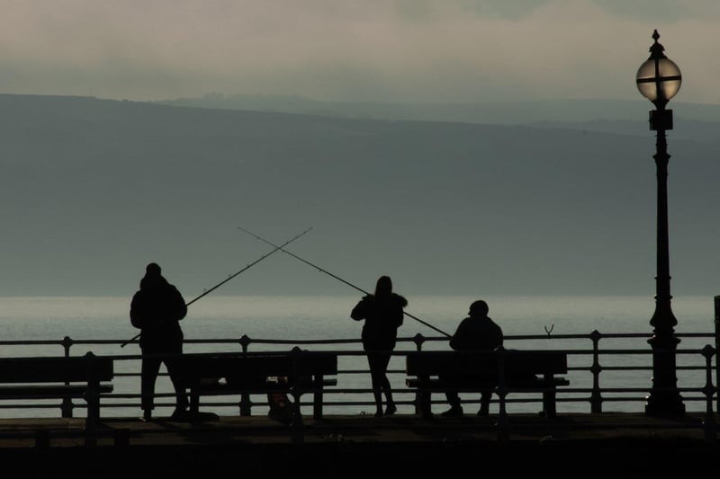 Highly commended - Fishing from the Pier at Sunset, Tony Hewitt.
