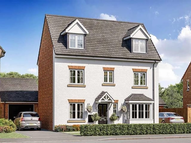 This four bedroom and three bathroom detached house is for sale with Keepmoat for £365,995