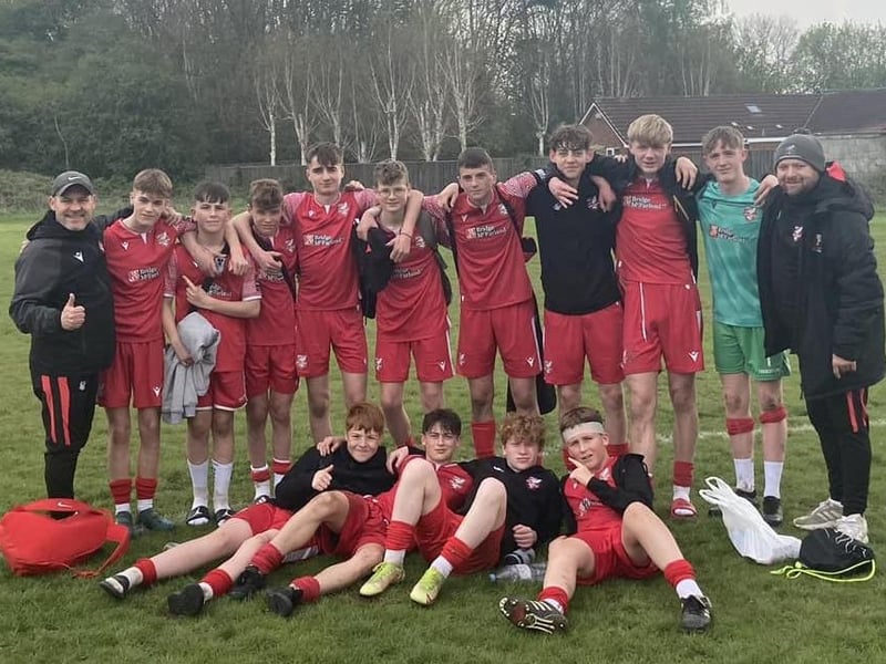 Archie from Bridlington with the Scarborough Athletic Academy Under-14s.