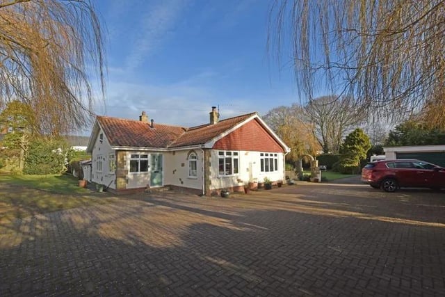 This three bedroom and two bathroom detached bungalow is for sale with Tipple Underwood for £480,000.
