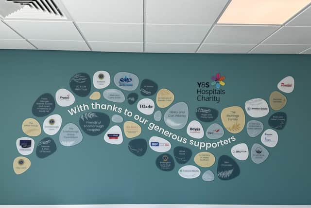 Artwork in the main waiting area of the Emergency Department within the Urgent and Emergency Care Centre at Scarborough Hospital.