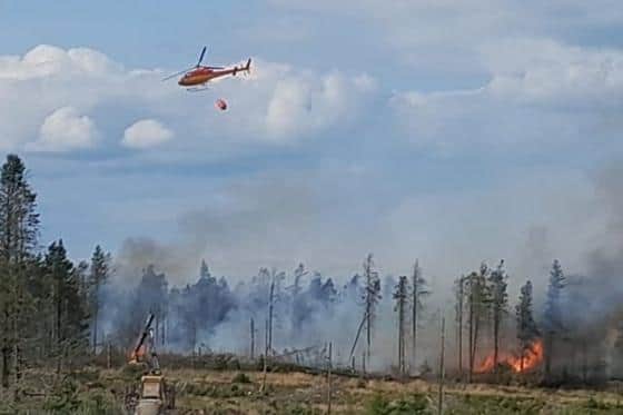 Langdale Fire, 14 August. Courtesy North Yorkshire Fire And Rescue Service