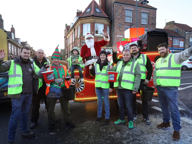 Santa with the Round Table.