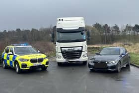 North Yorkshire Police has borrowed a HGV from National Highways to target unsafe drivers