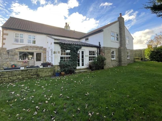 A rear view of the house from the garden.