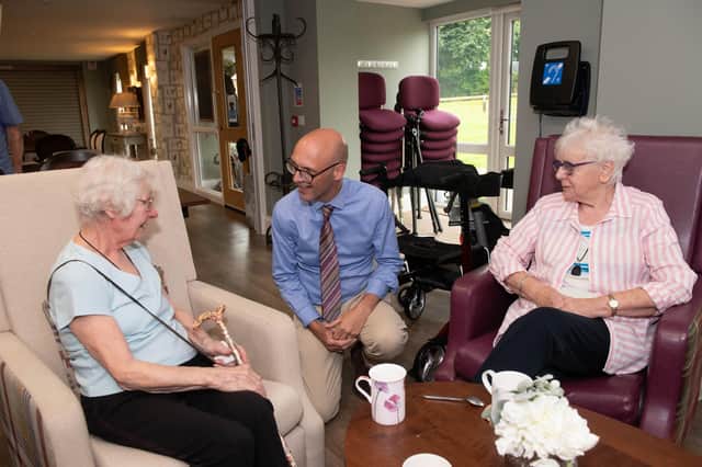 North Yorkshire Council’s corporate director of health and adult services, Richard Webb, pictured during a visit to a care development.