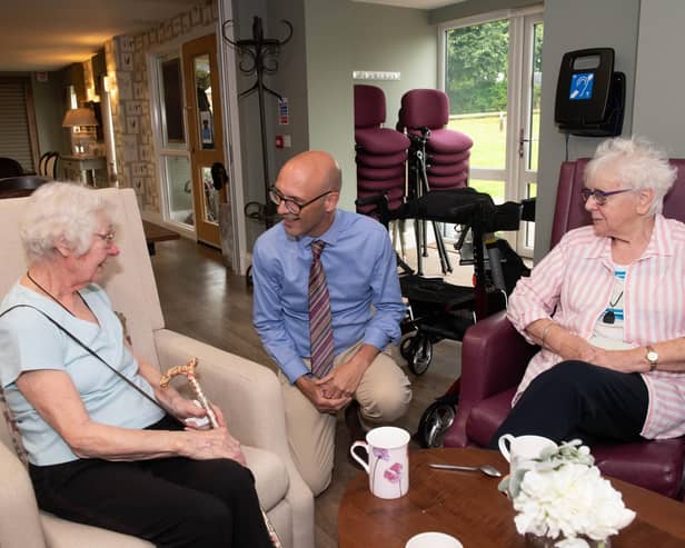 North Yorkshire Council’s corporate director of health and adult services, Richard Webb, pictured during a visit to a care development.