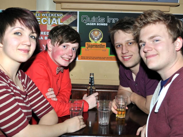 Louisa, Glenn, Dan, Freddie in Quids Inn