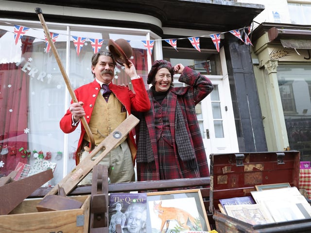 Beautiful themed stalls were dotted along the historic high street.