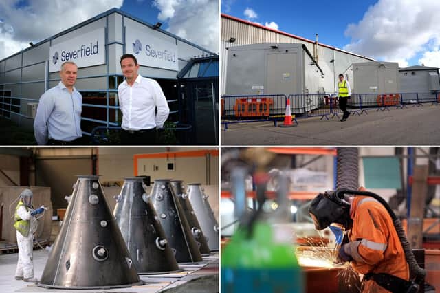 The Severfield factory is just one of the factories based in Sherburn.