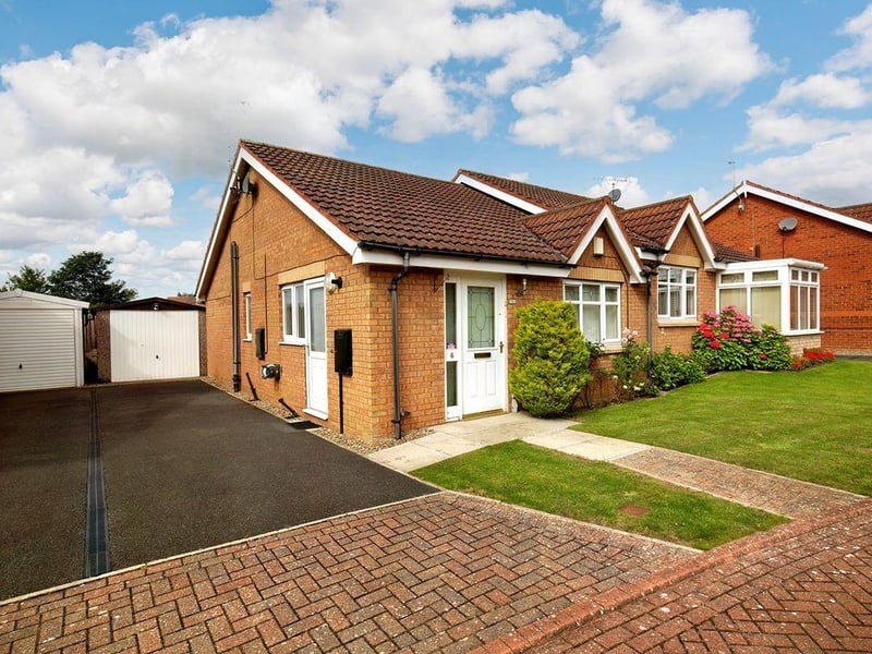 This two bedroom semi-detached bungalow is for sale with Express Estate Agency for £165,000.