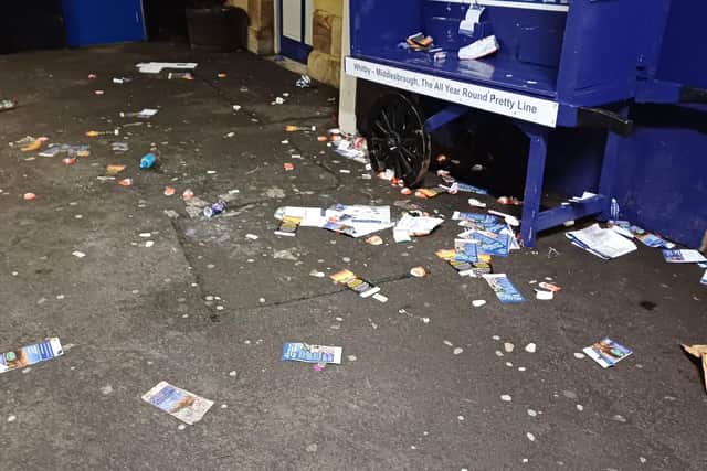 The General Manager of Esk Valley Community Railway has expressed her dismay after information boards were vandalised at Whitby Station - Image: Nigel Roake