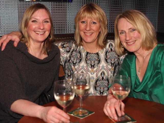 Alison, Sandra and Jo celebrating International Women's Day at Blue Lounge.