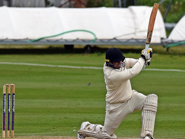 Scarborough's Archie Hammond makes valuable runs.