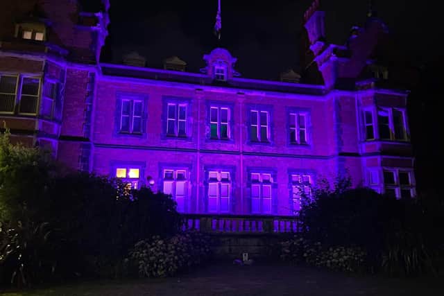 Scarborough Town Hall will be lit up in regal purple each night for the duration of the period of national mourning for Her Majesty Queen Elizabeth II.
