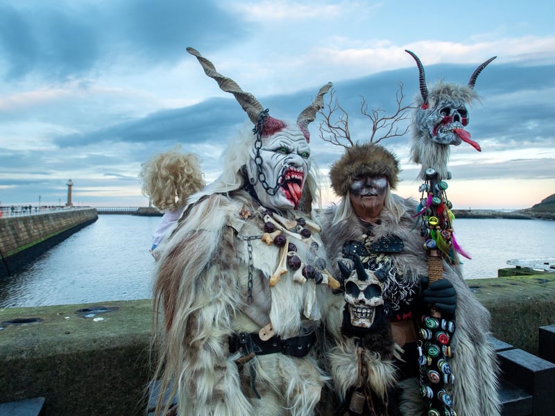 Participants during the Whitby Krampus Run.