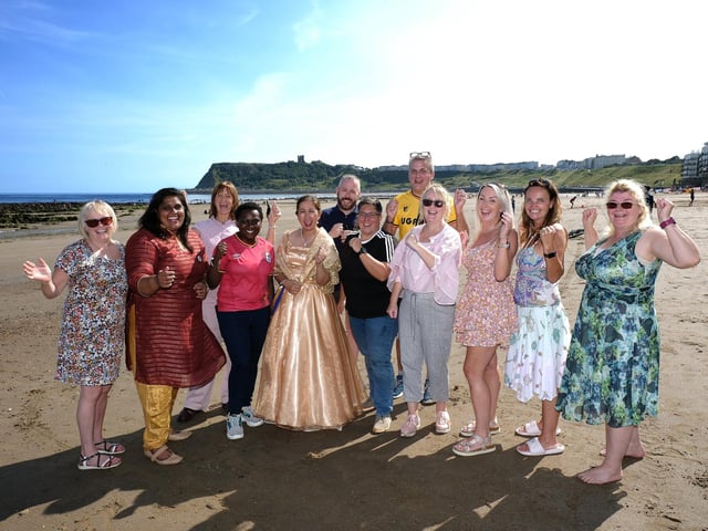 Organisers and supporters give the day a big cheer