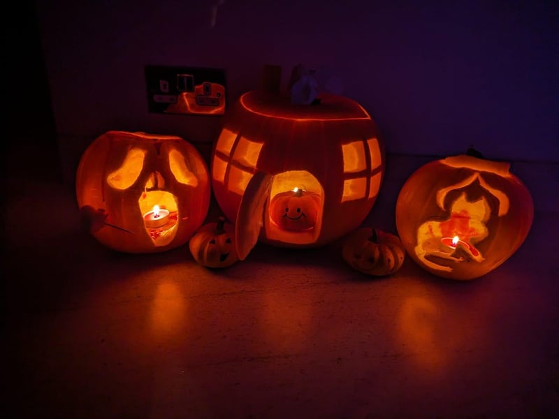 Here are some wonderful pumpkins submitted from Scarborough by Debbie Graham, including a magical pumpkin house.