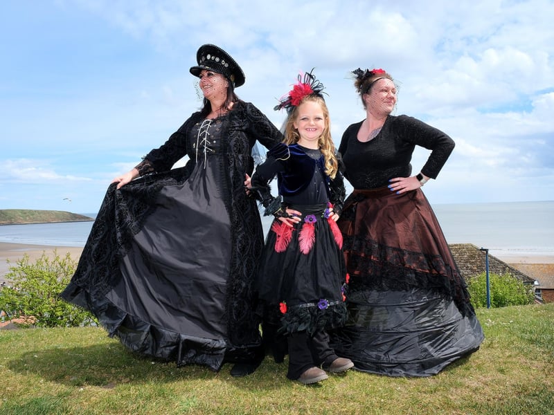 Vonny Cammish, Jennifer Douglas and Amy Jackson Smith looking incredible in their outfits.