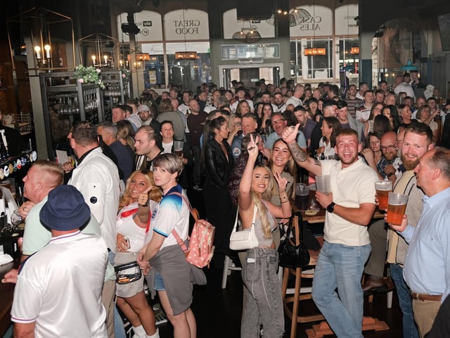 Fans having a great time in the Scarborough Flyer