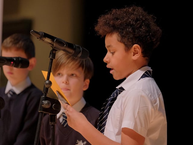 St Martins School pupils.