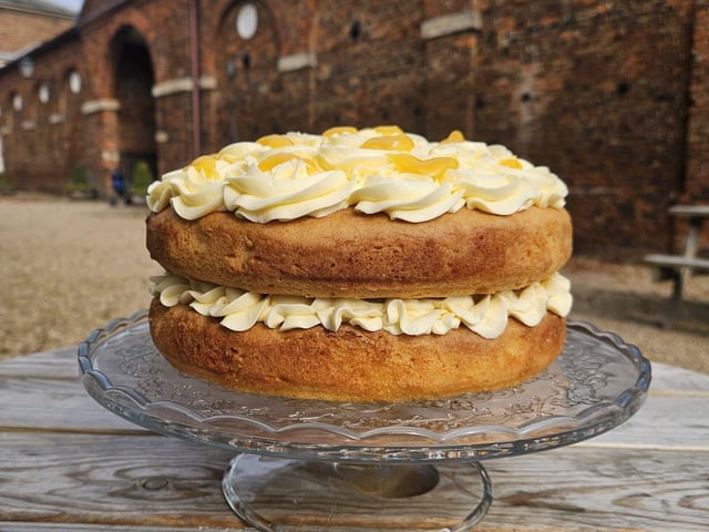 Vegan Lemon Cake, Baked Onsite