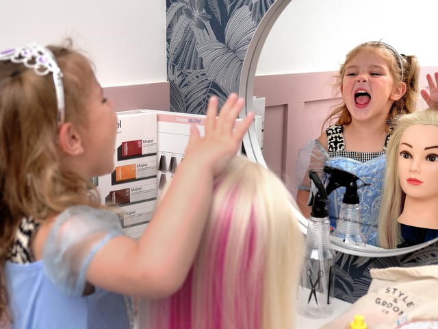 Enjoying the Beauty Salon!