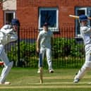 James Fawcett struck 42 as Whitby CC 2nds held on for a losing draw at home to Rockliffe Park 2nds. Photo by Brian Murfield