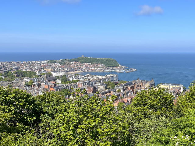A picturesque view of Scarborough taken from Oliver's Mount by Tony Freeman.