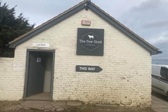 The public toilets at Fraisthorpe beach are free to use, but a charity box has been used to fundraise for groups that support the local community.