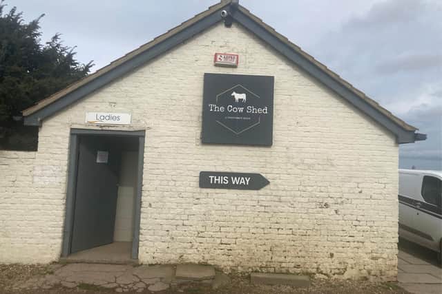 The public toilets at Fraisthorpe beach are free to use, but a charity box has been used to fundraise for groups that support the local community.