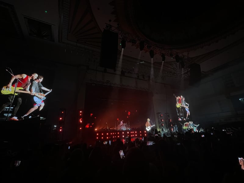 The band and the crowd had an incredible time.