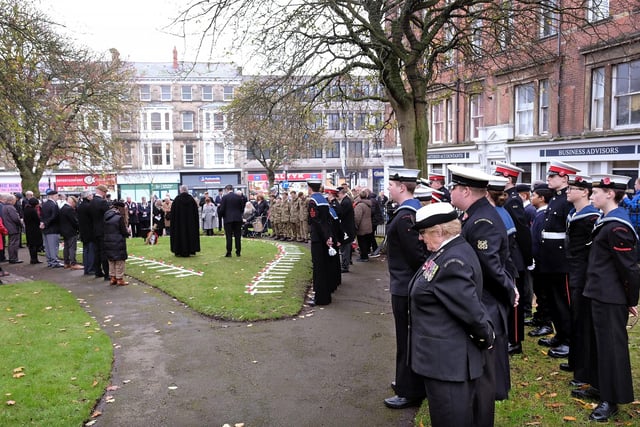 A solemn moment
