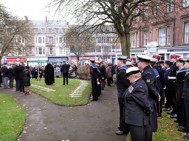 A solemn moment